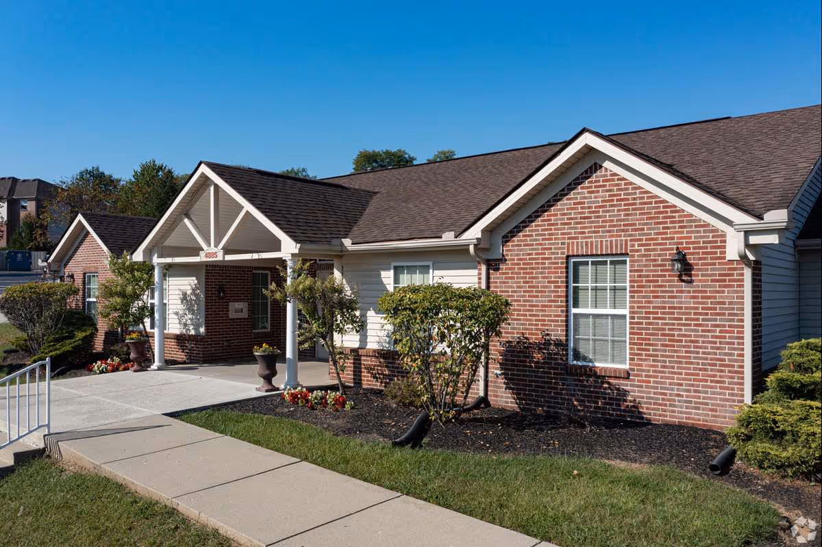 Exterior of apartment building