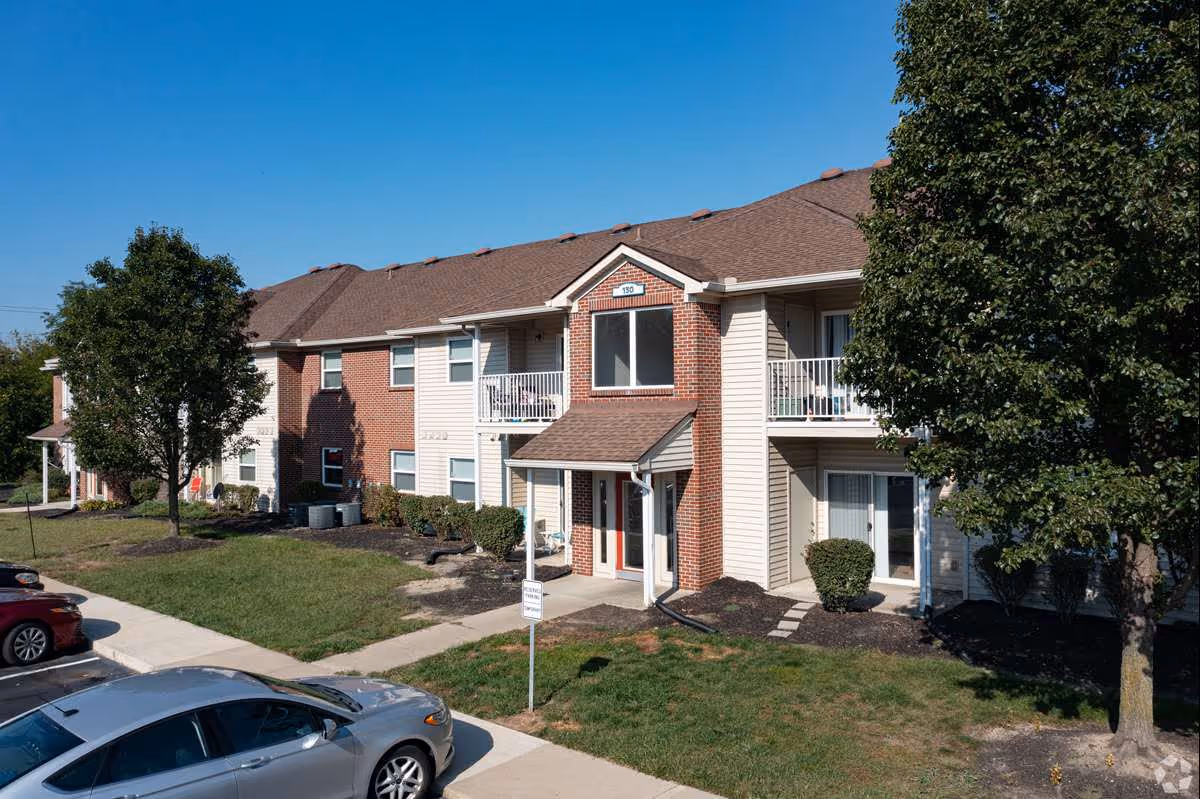 Exterior of apartment building