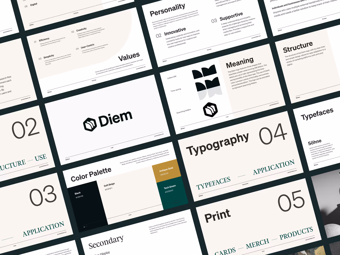 Tech startup company branding PDF kit.