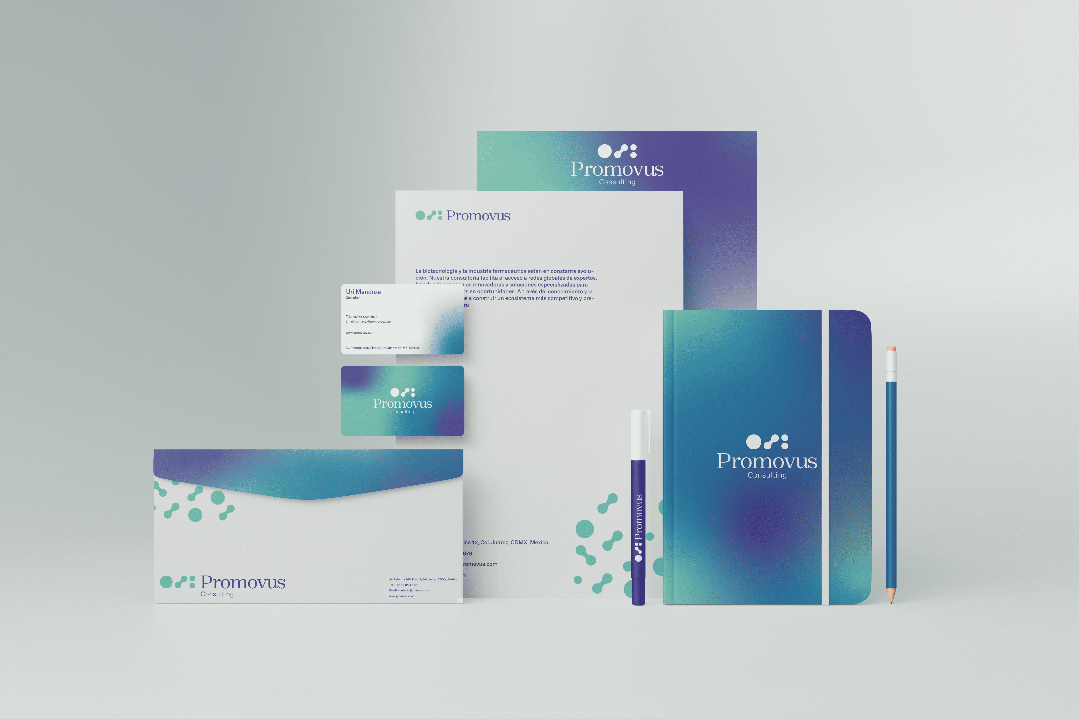Promovus visual system and website