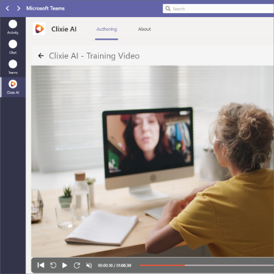 Microsoft Teams with Clixie AI: Creating Interactive Videos Made Easy