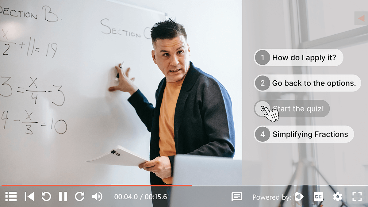 Interactive Video Quizzes and Hotspots