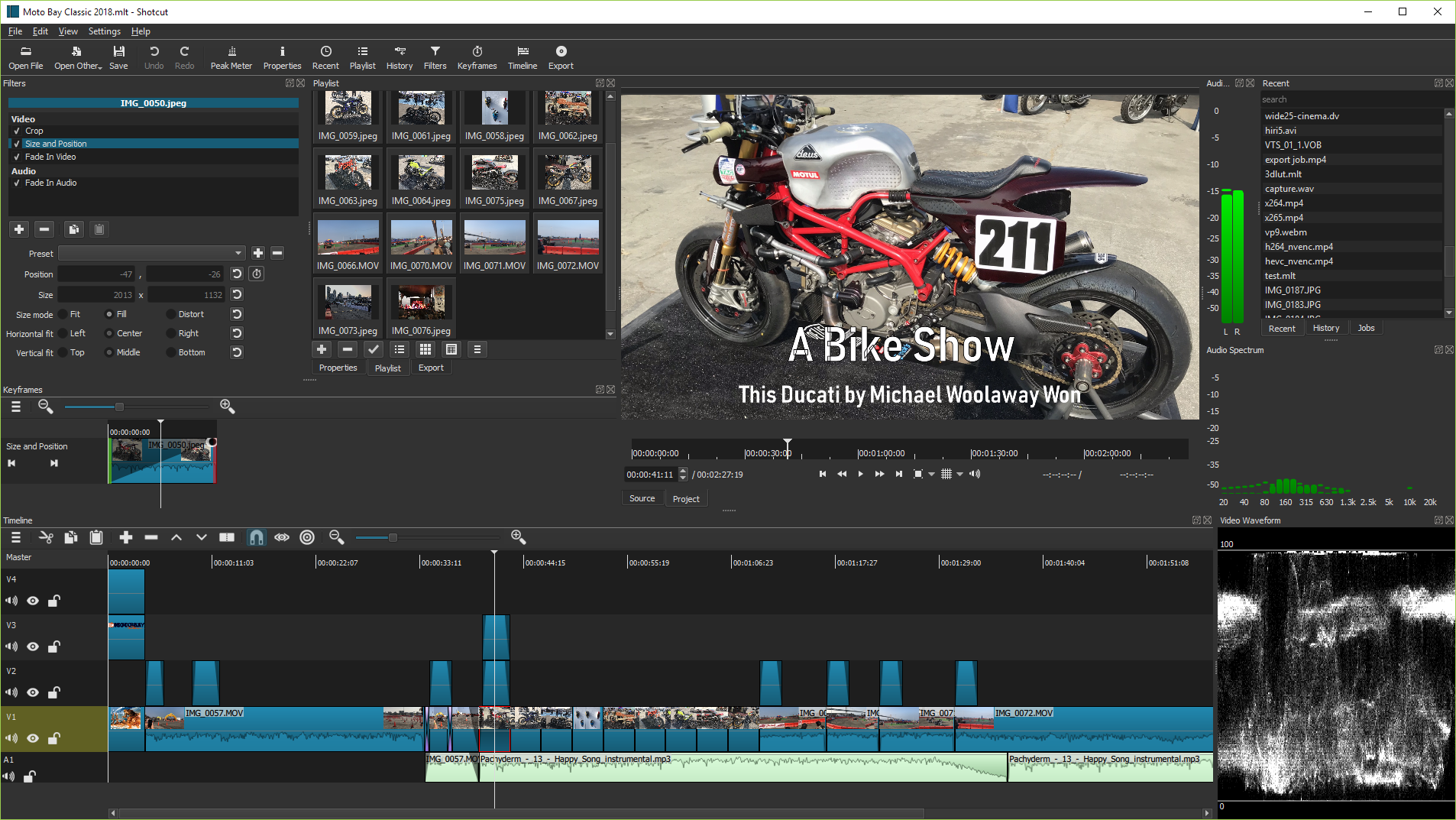Shotcut is a free, open source, cross-platform video editor