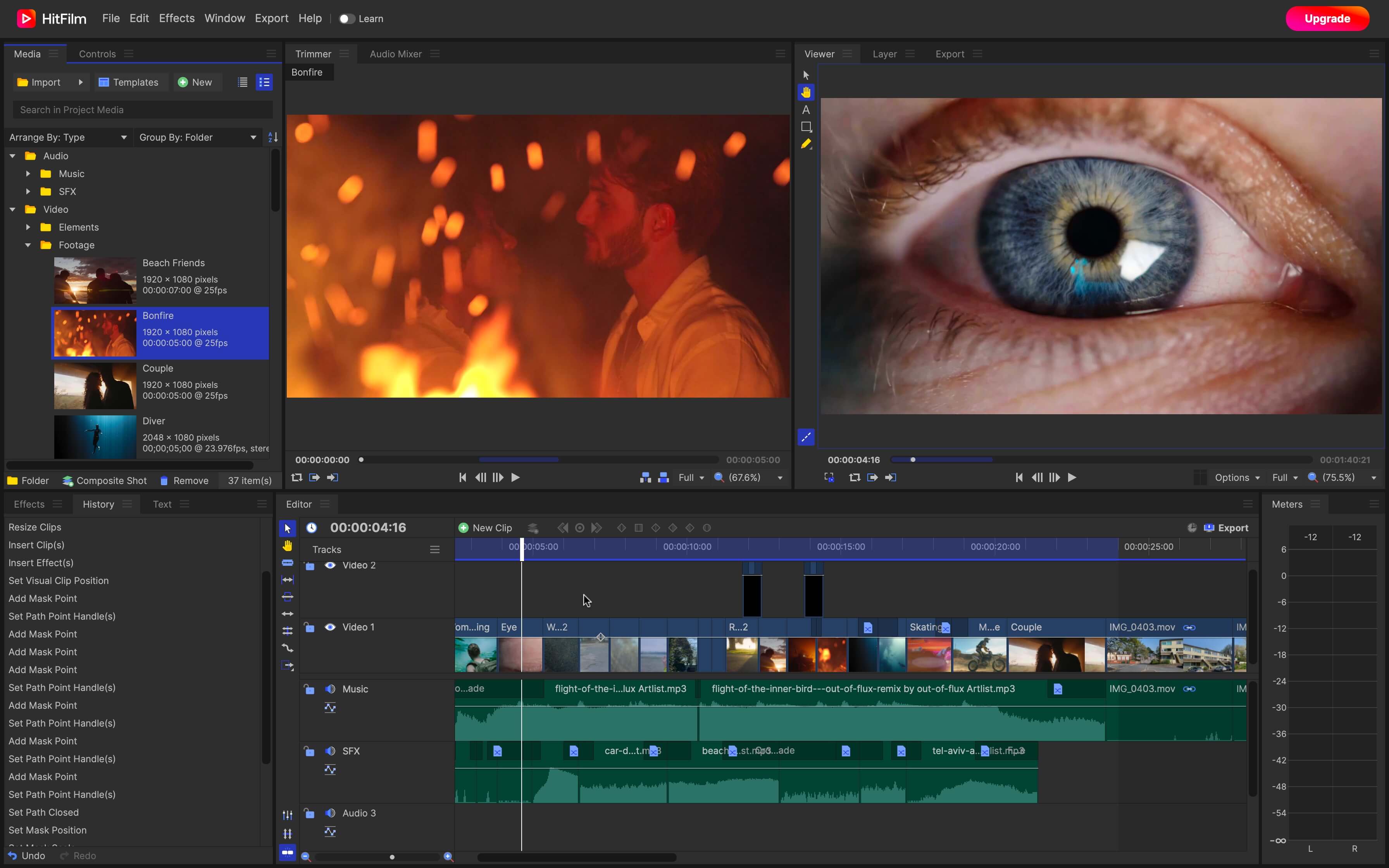 HitFilm is more suited for users with some video editing experience