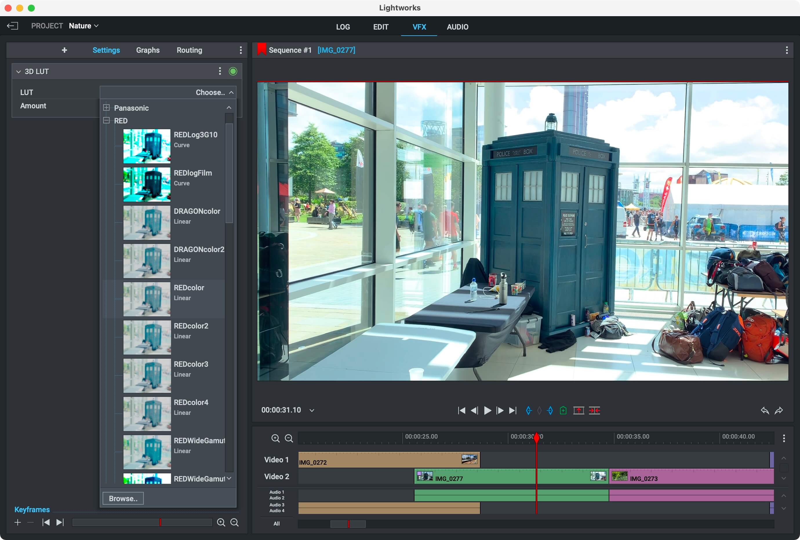 Lightworks Professional-level interface, but accessible for beginners