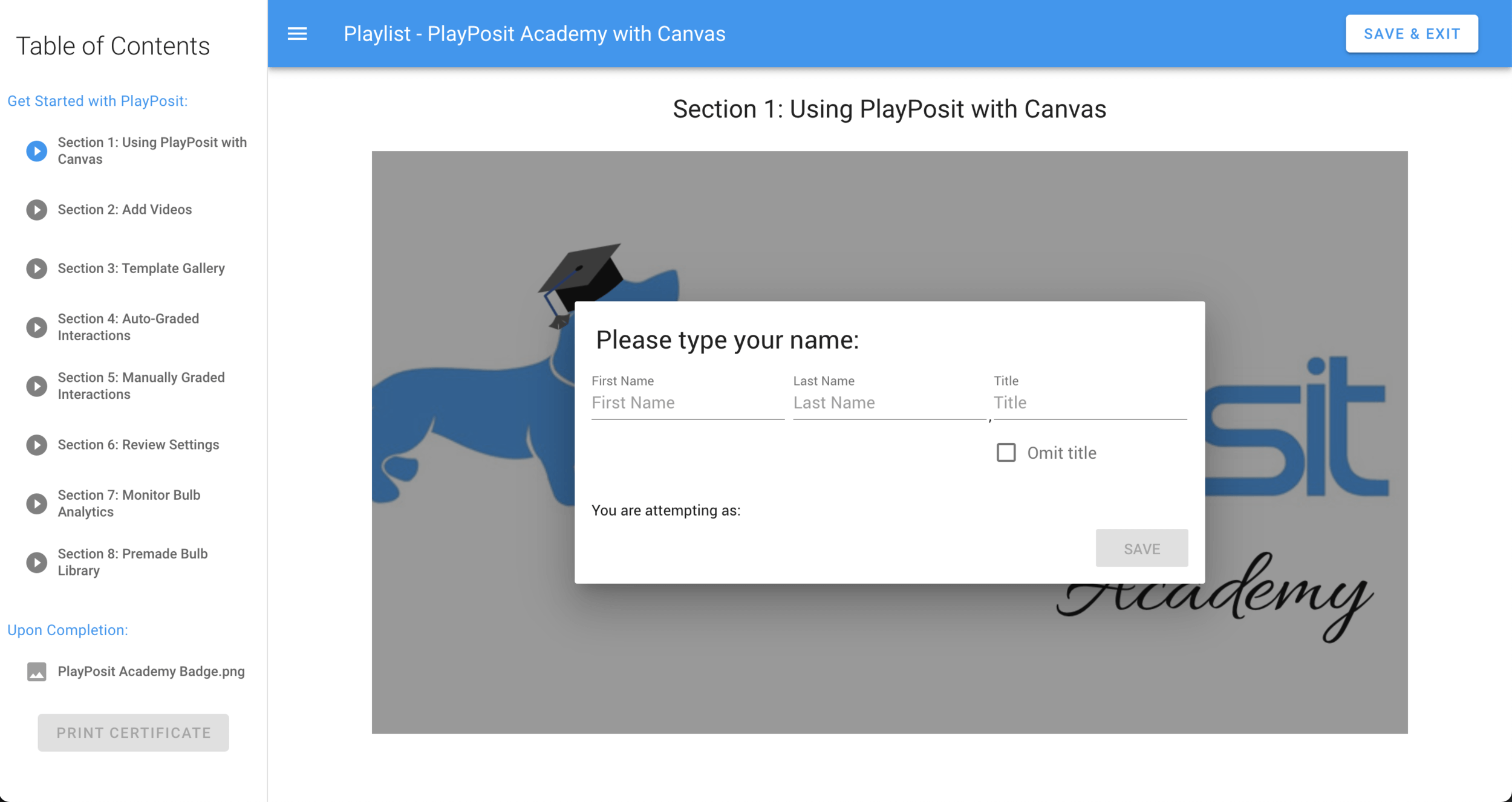 Playposit Interactive Video