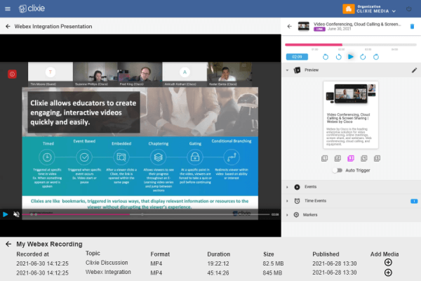 Iteractive Video Cisco Webex