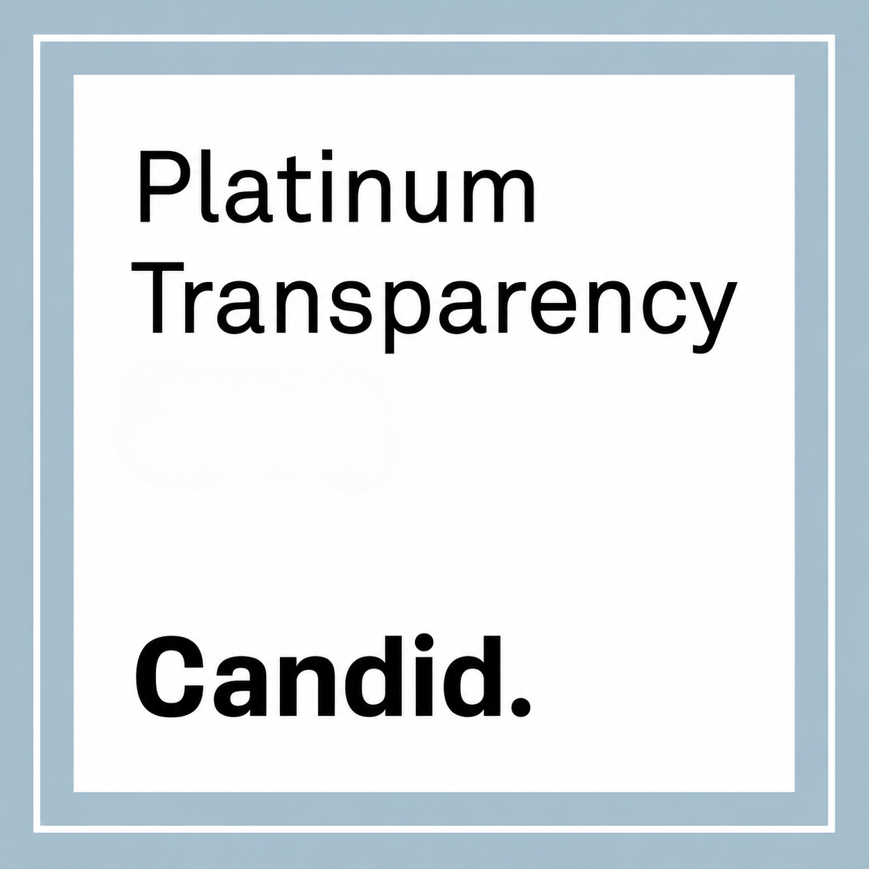 Guidestar Candid Platinum Seal