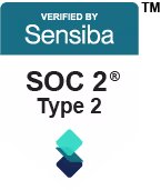 Sensiba SOC 2 Type 2 logo and shield