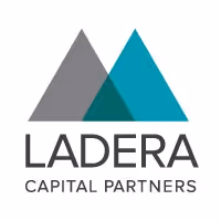 Ladera Capital Partners logo with two overlapping triangular shapes above the company name.