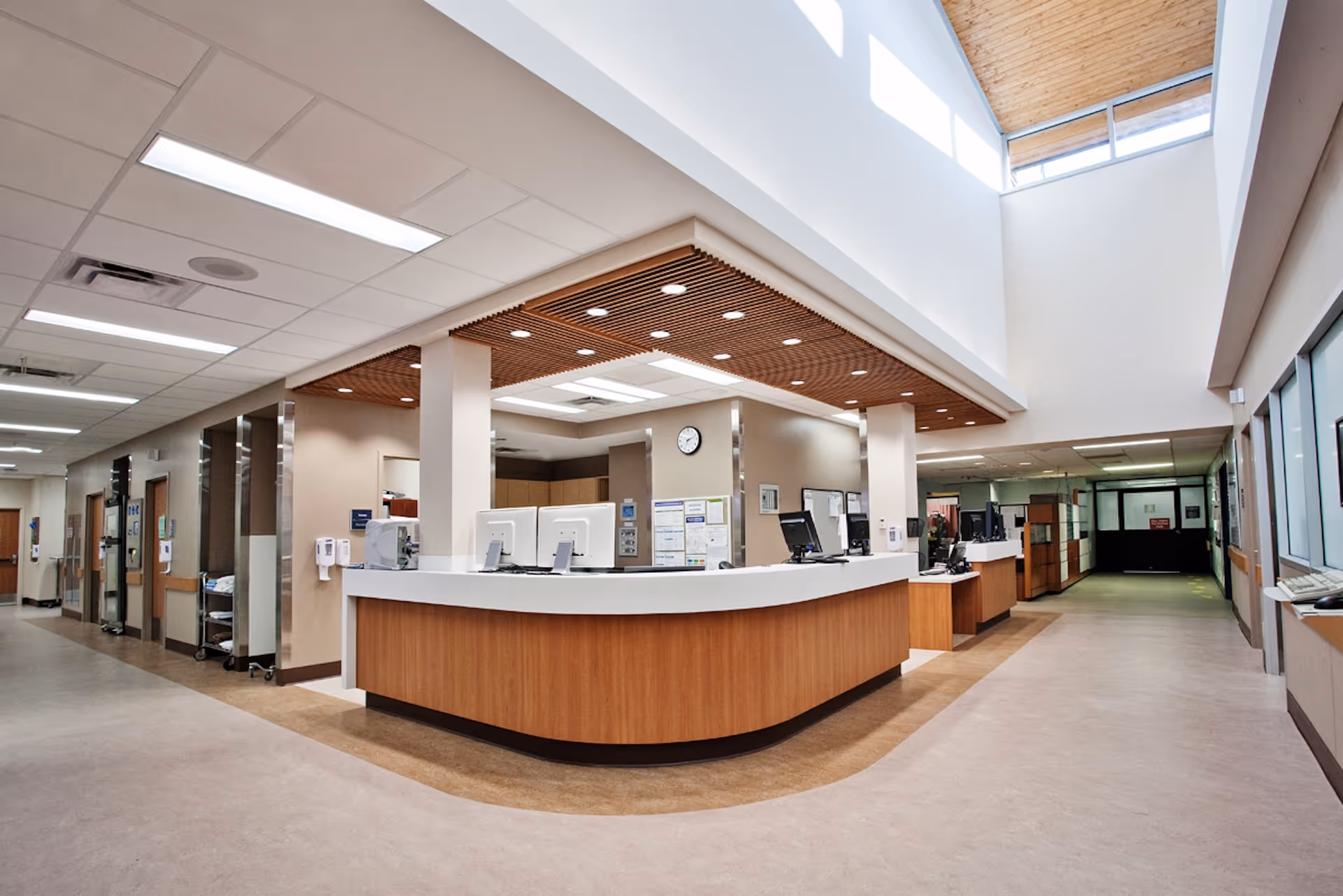 front desk interior hospital