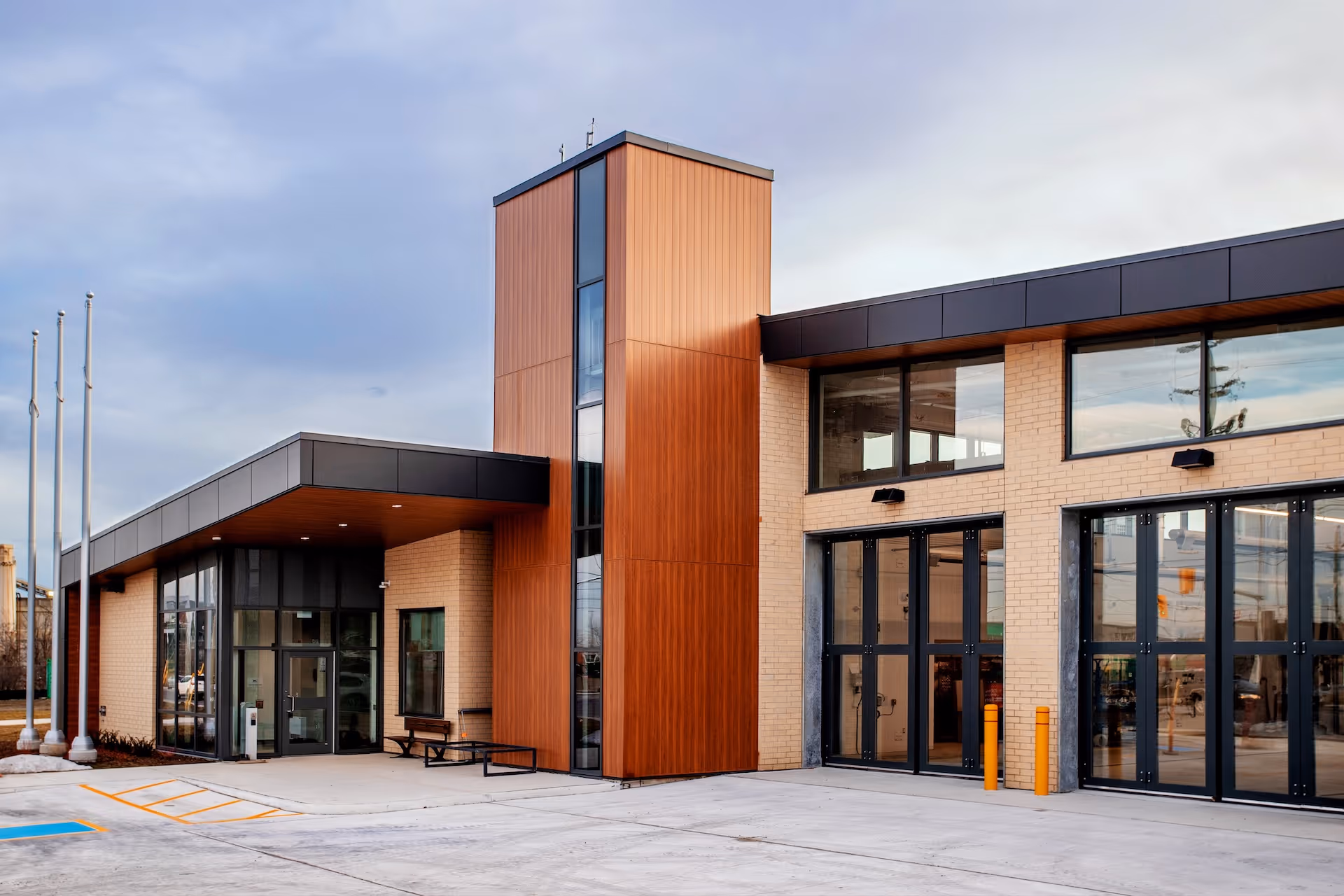 Brampton Fire Station Hose Tower and bays