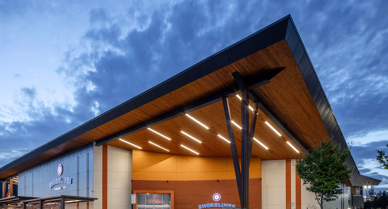 Outdoor building facade