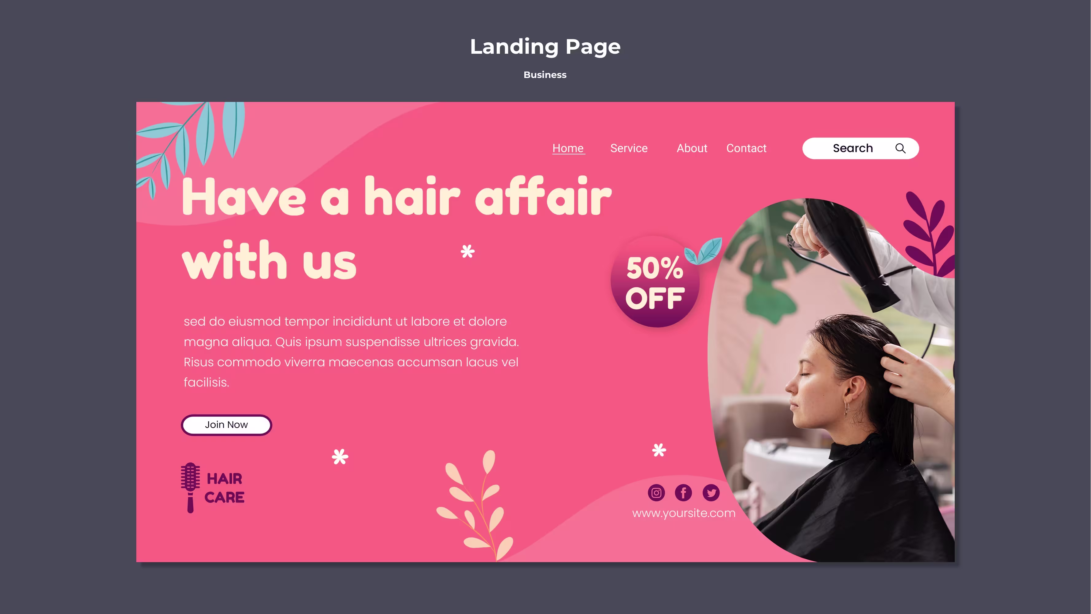 Imagen de landing page creada por Bohemia Web