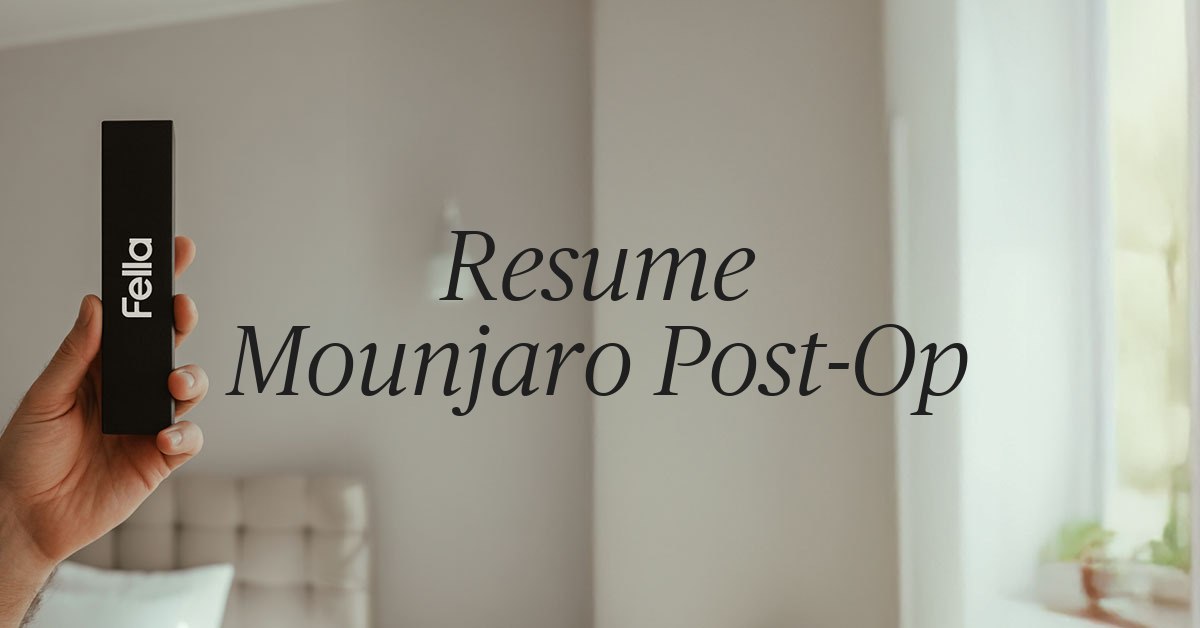 when can you resume mounjaro after surgery