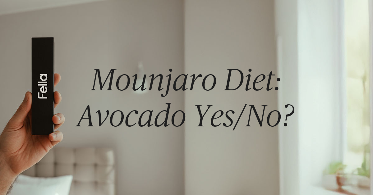 can i eat avocado on mounjaro