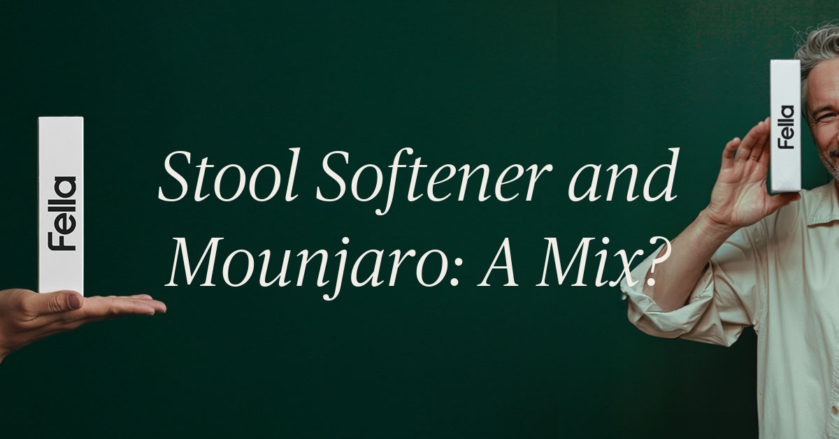 can i take stool softener with mounjaro