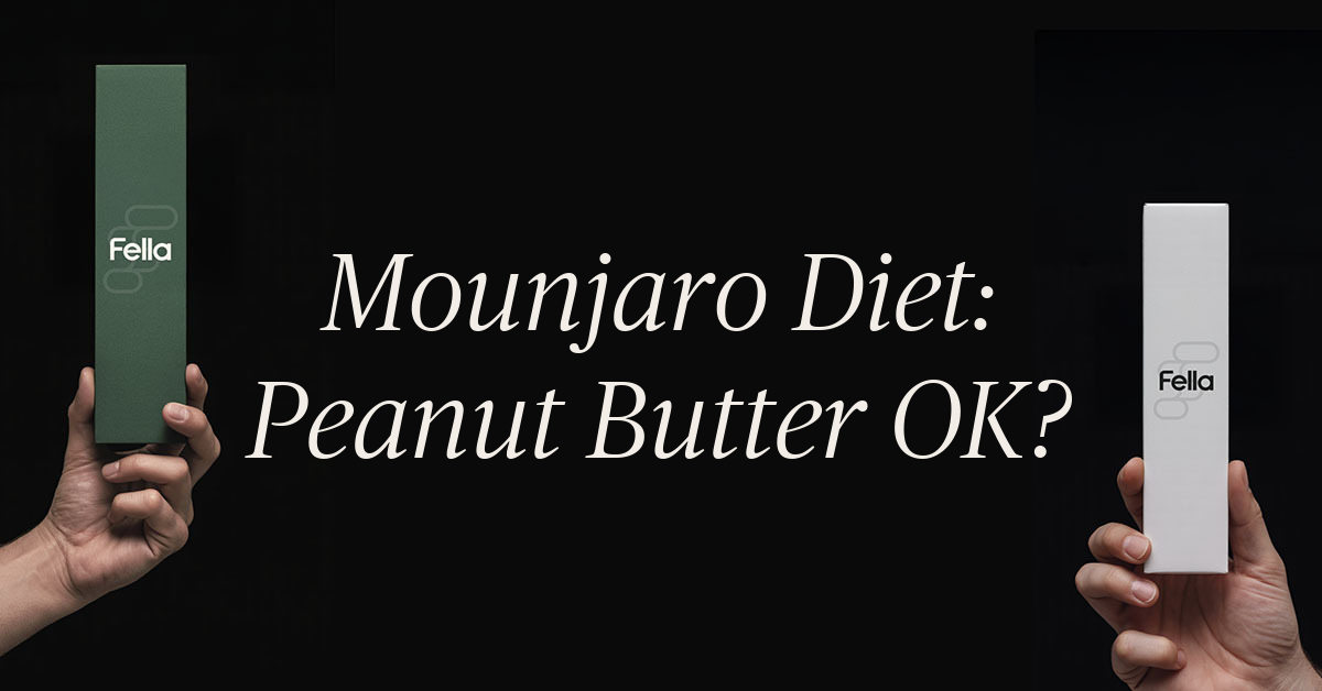 can you eat peanut butter on mounjaro