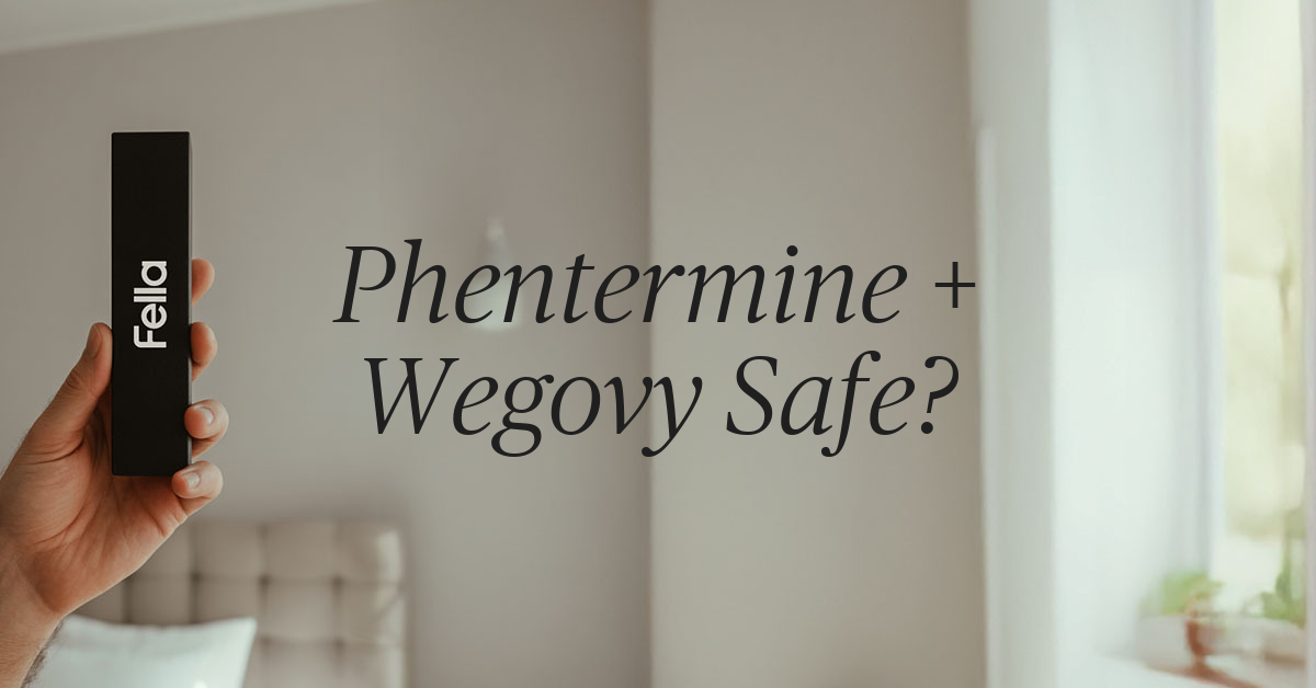 can you take phentermine with wegovy