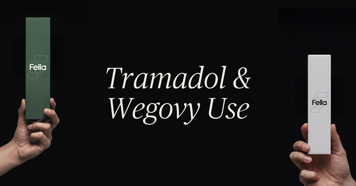 can you take tramadol with wegovy