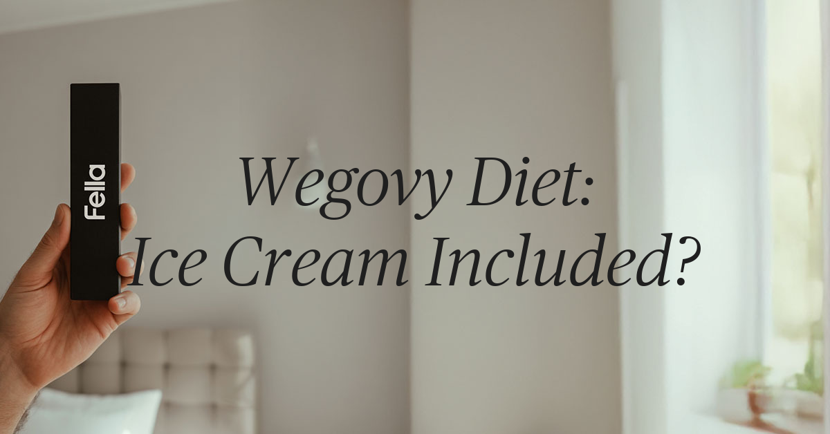 can you eat ice cream on wegovy