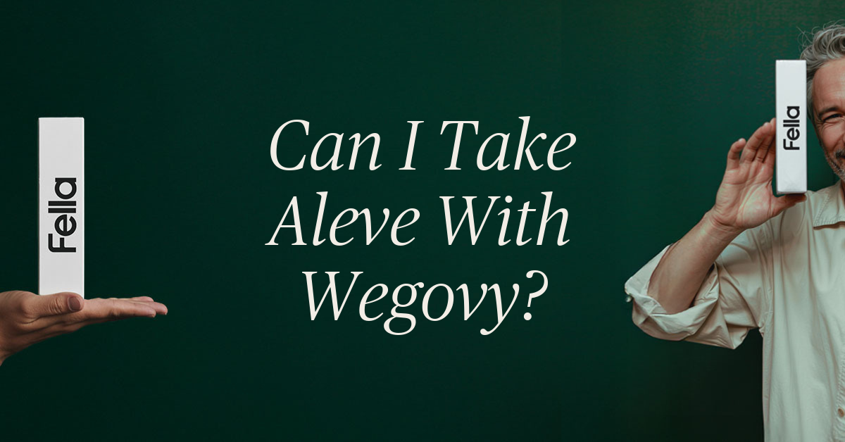can i take aleve with wegovy