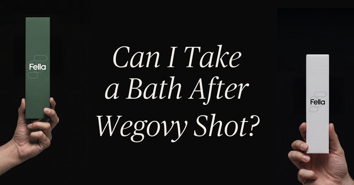 can i take a bath after wegovy shot