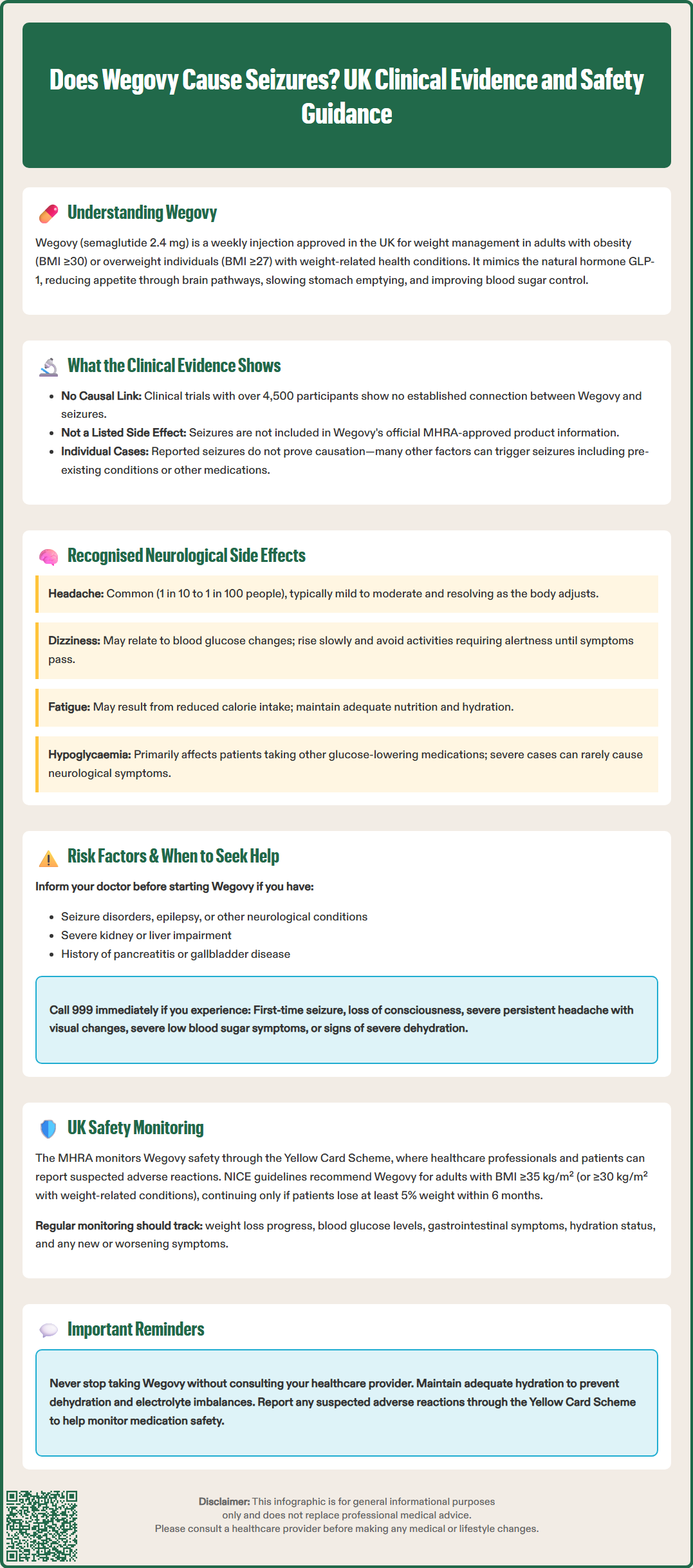 does wegovy cause seizures