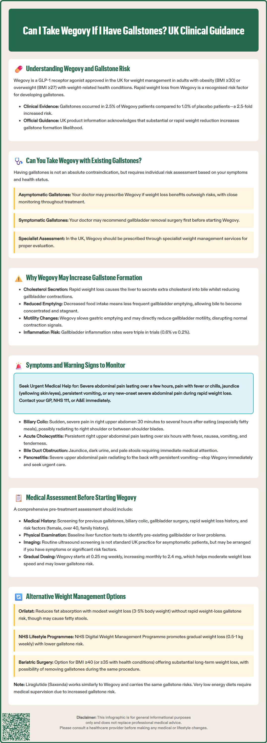 can i take wegovy if i have gallstones