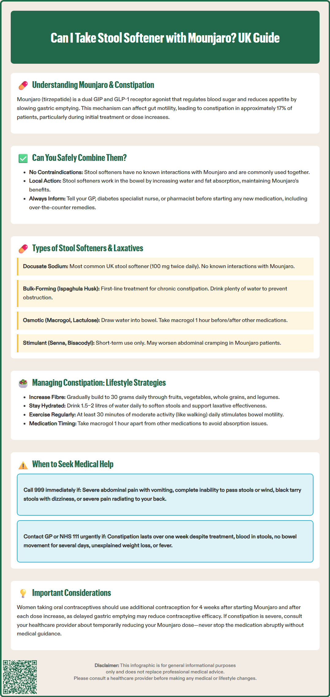 can i take stool softener with mounjaro