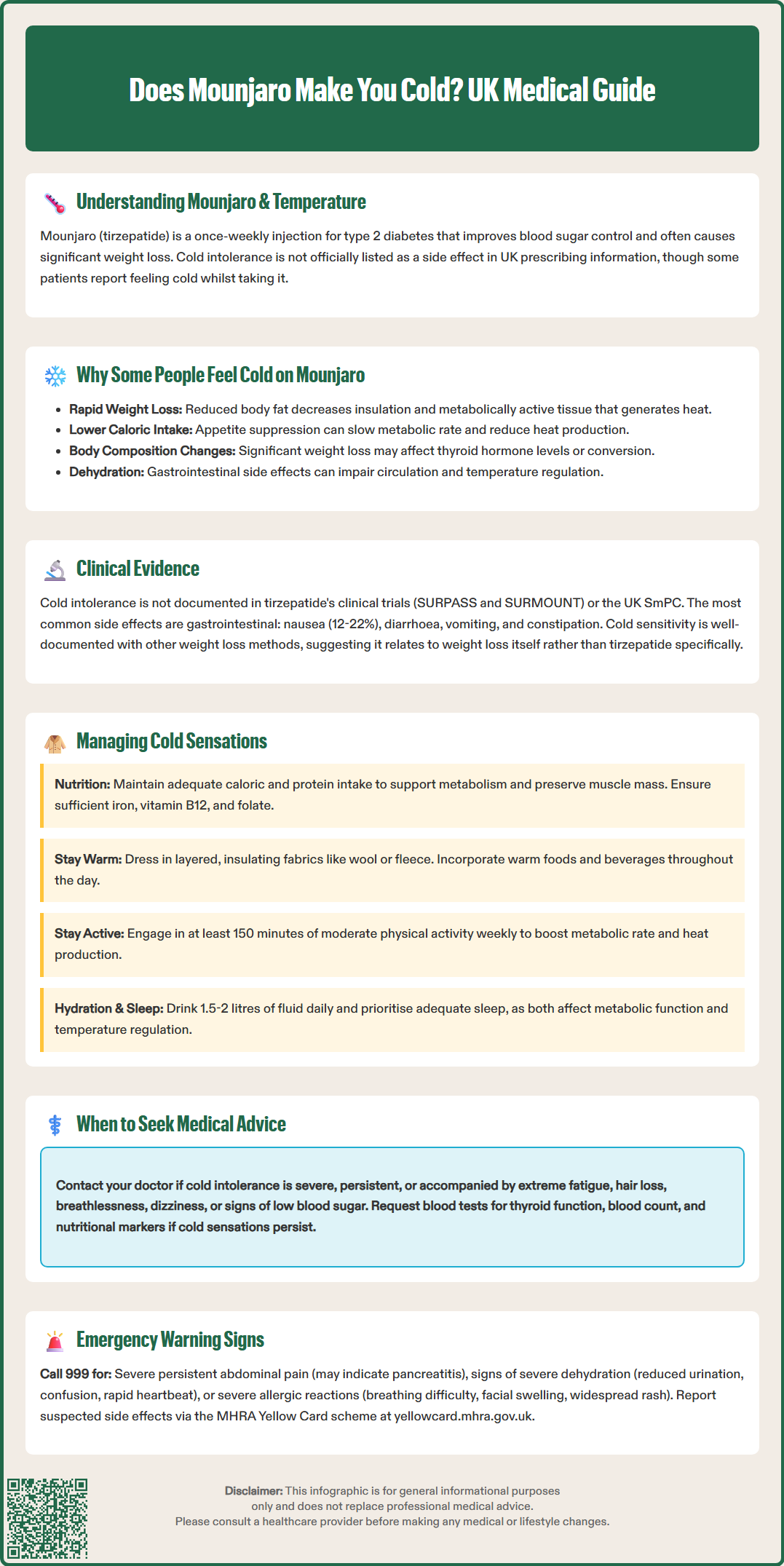 does mounjaro make you cold