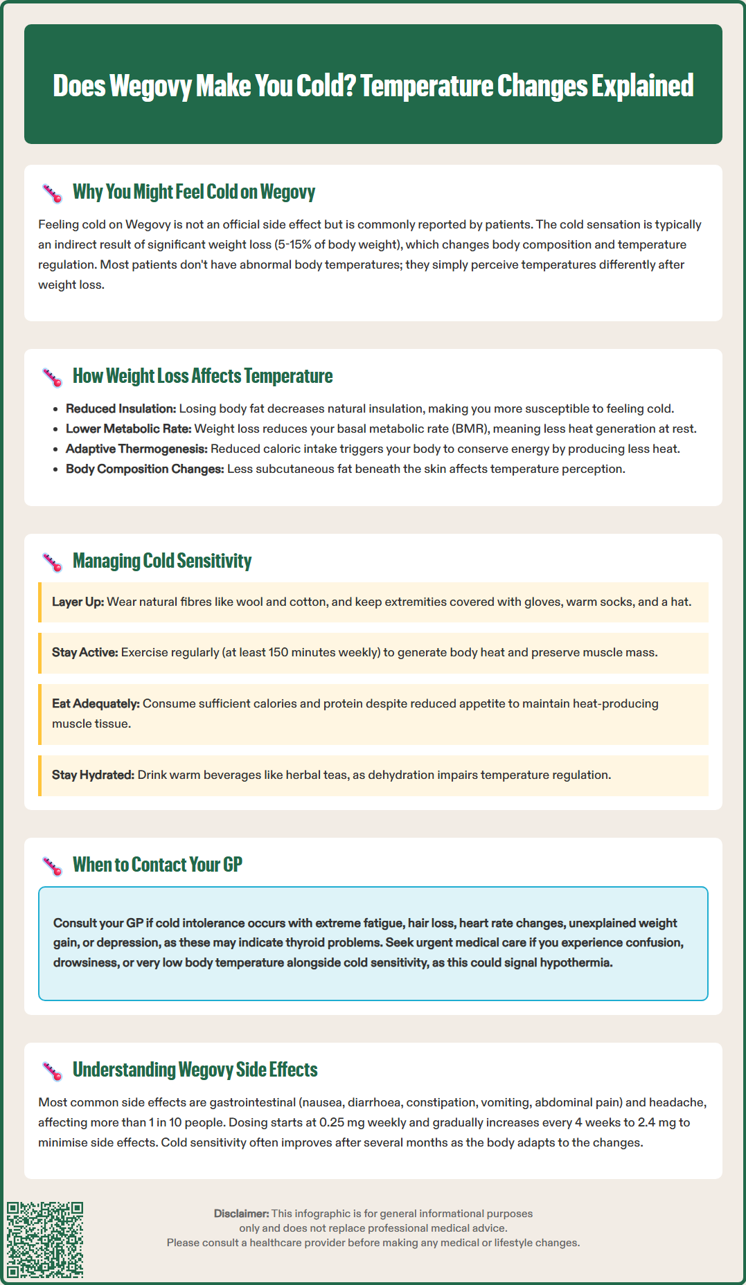 does wegovy make you cold