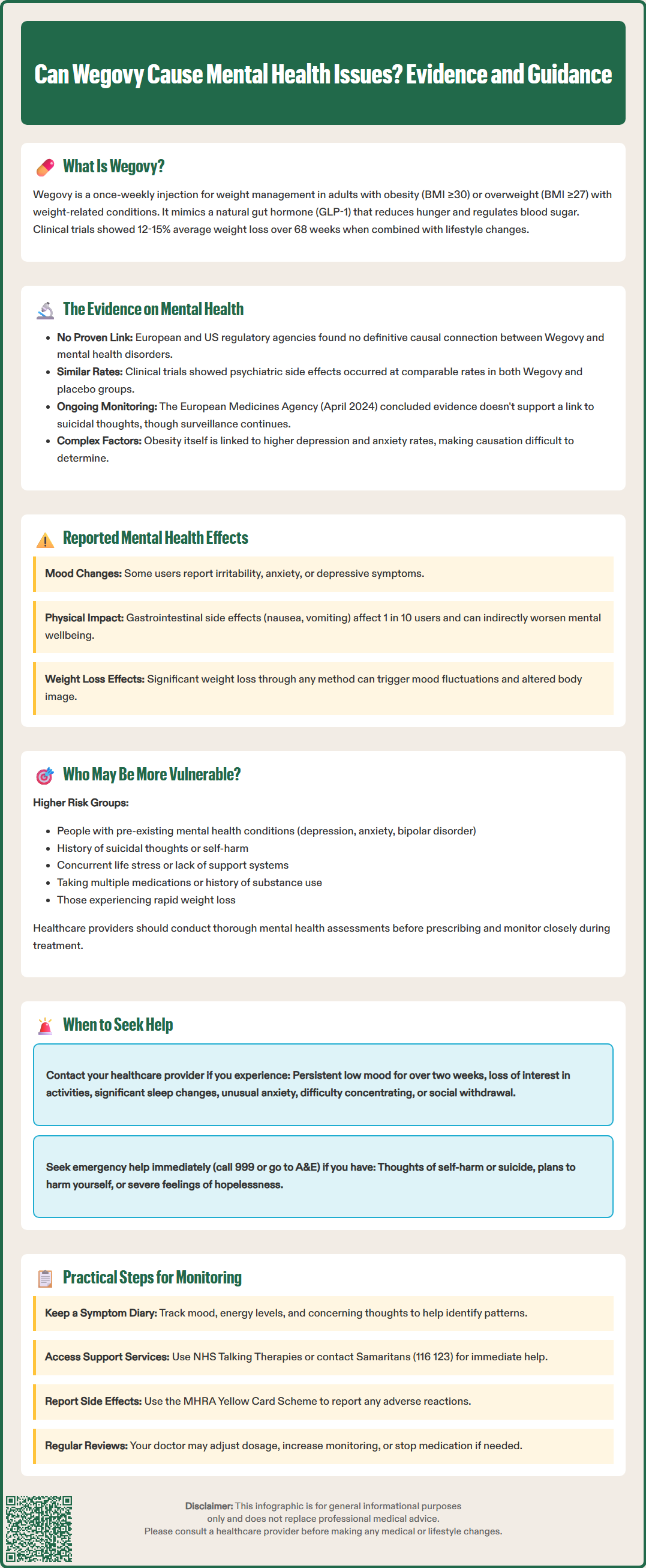 can wegovy cause mental health issues