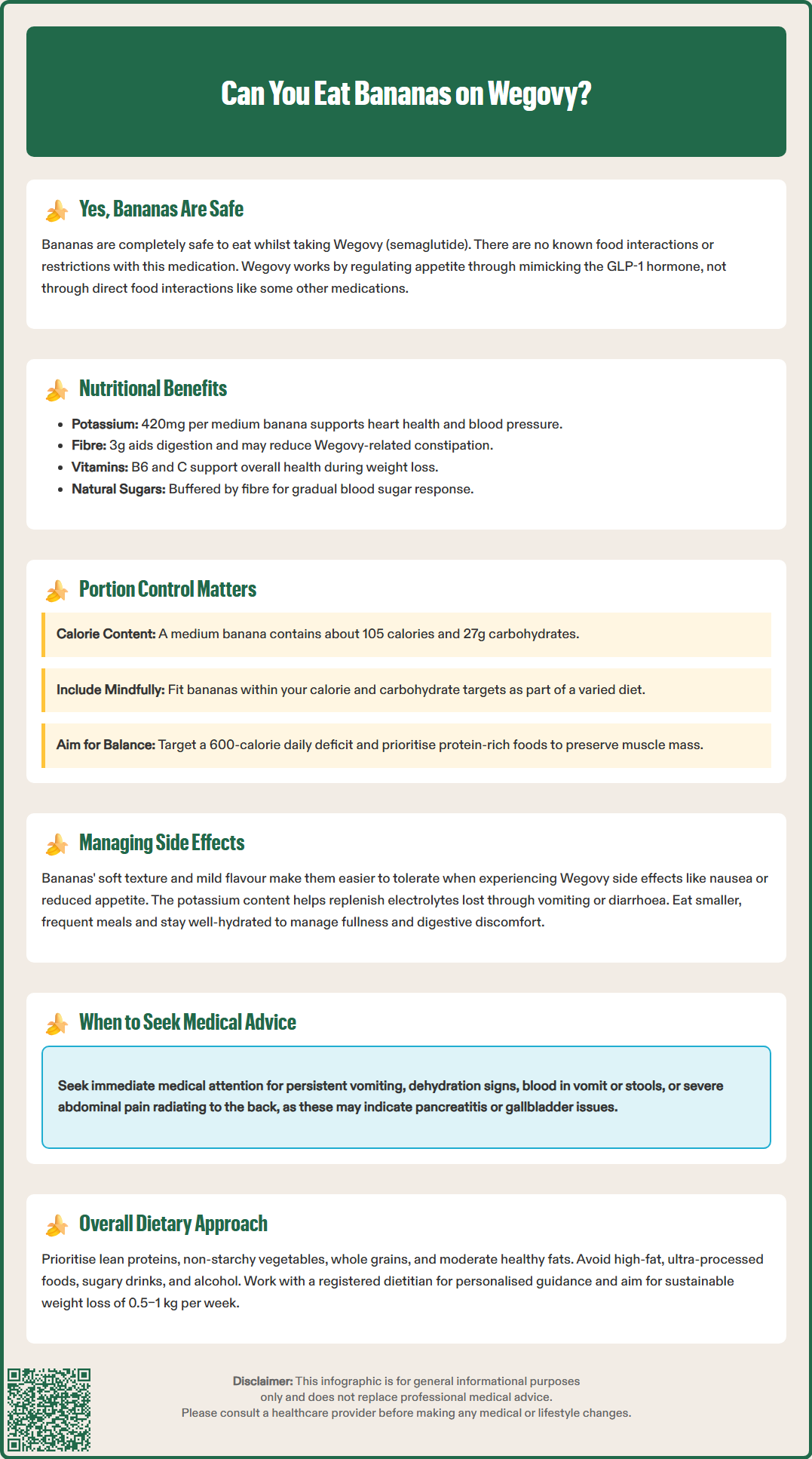 can you eat bananas on wegovy