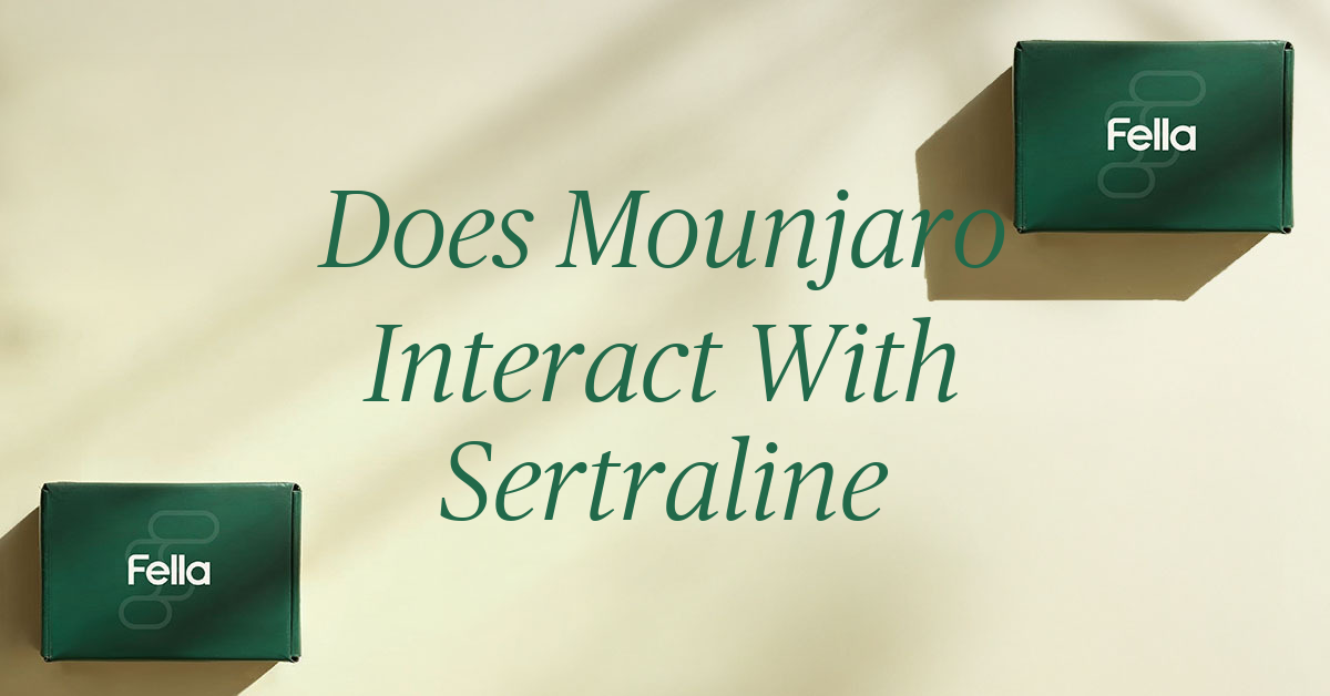 does mounjaro interact with sertraline
