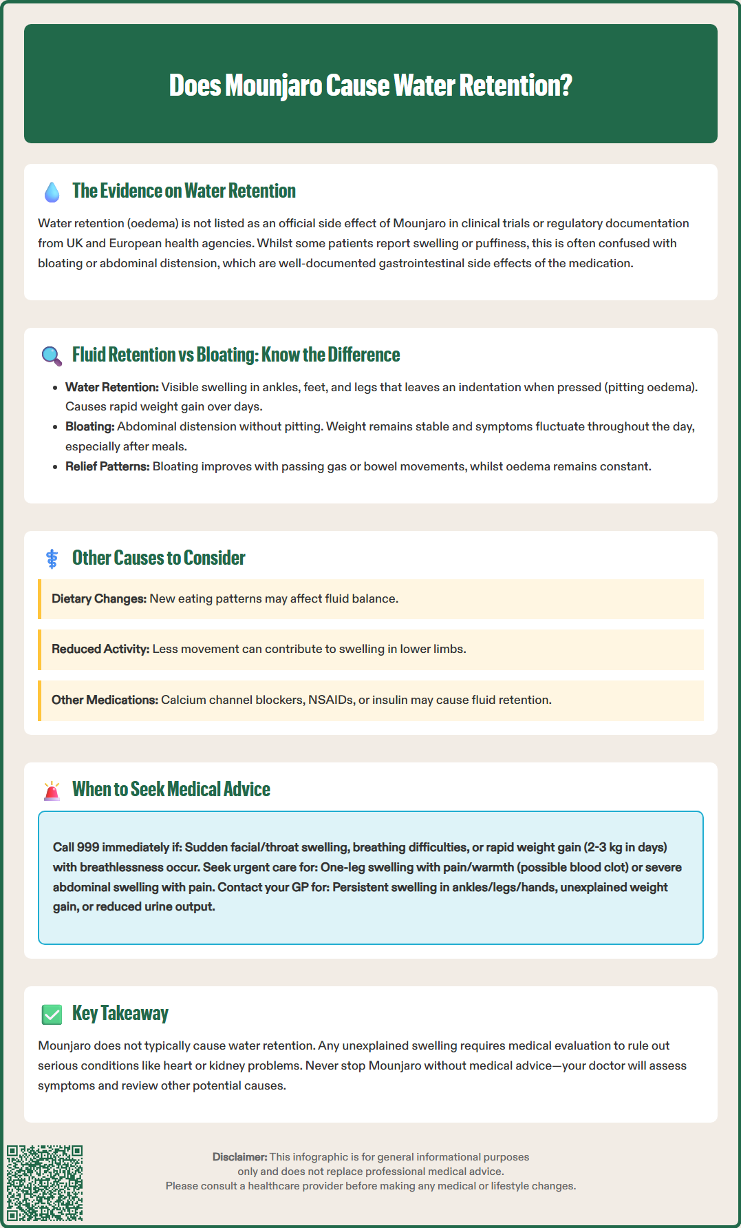 does mounjaro cause water retention