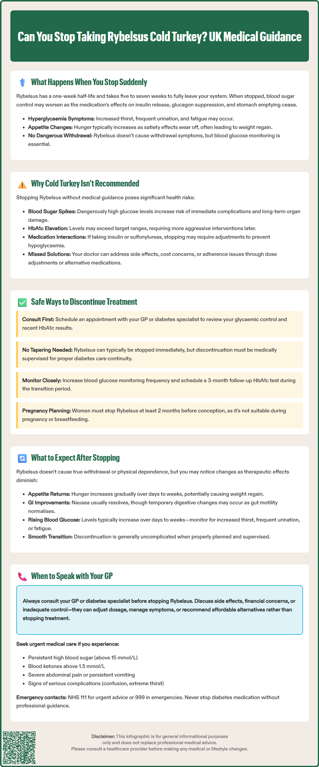 can you stop taking rybelsus cold turkey