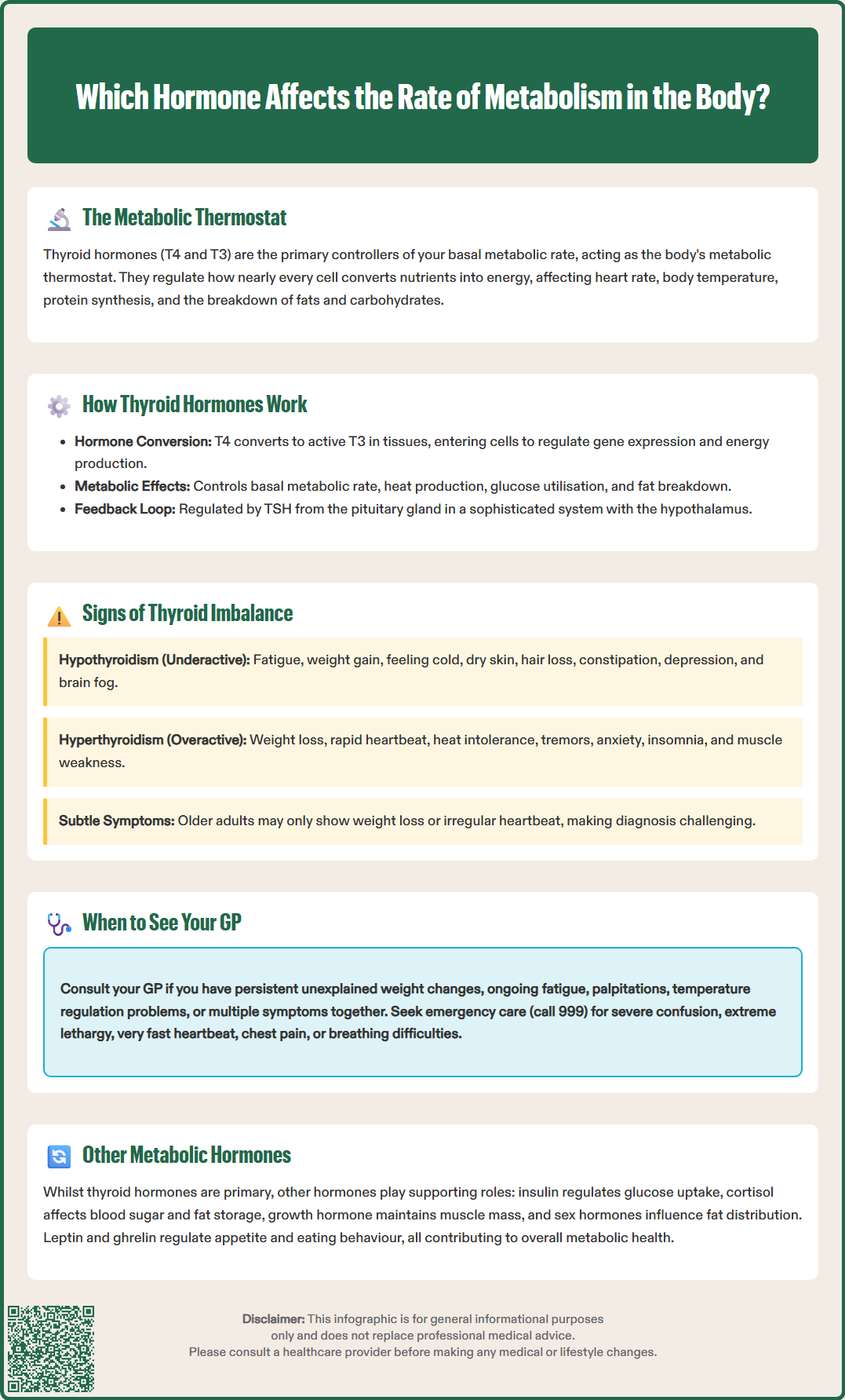 which hormone affects the rate of metabolism in the body