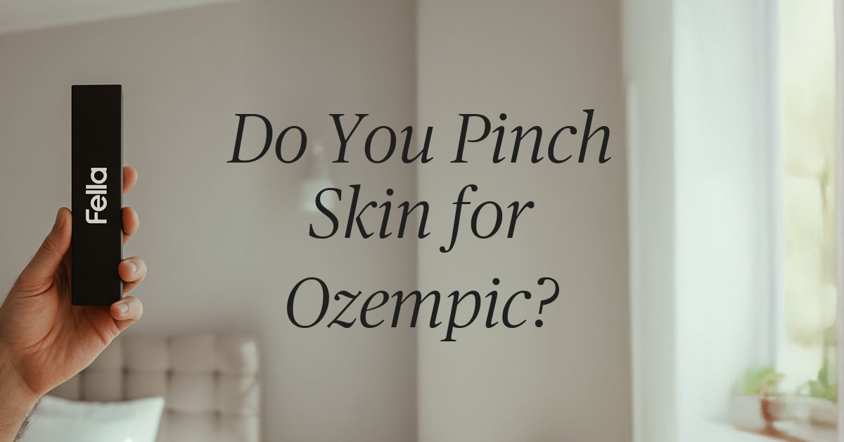 do you pinch skin for ozempic injection