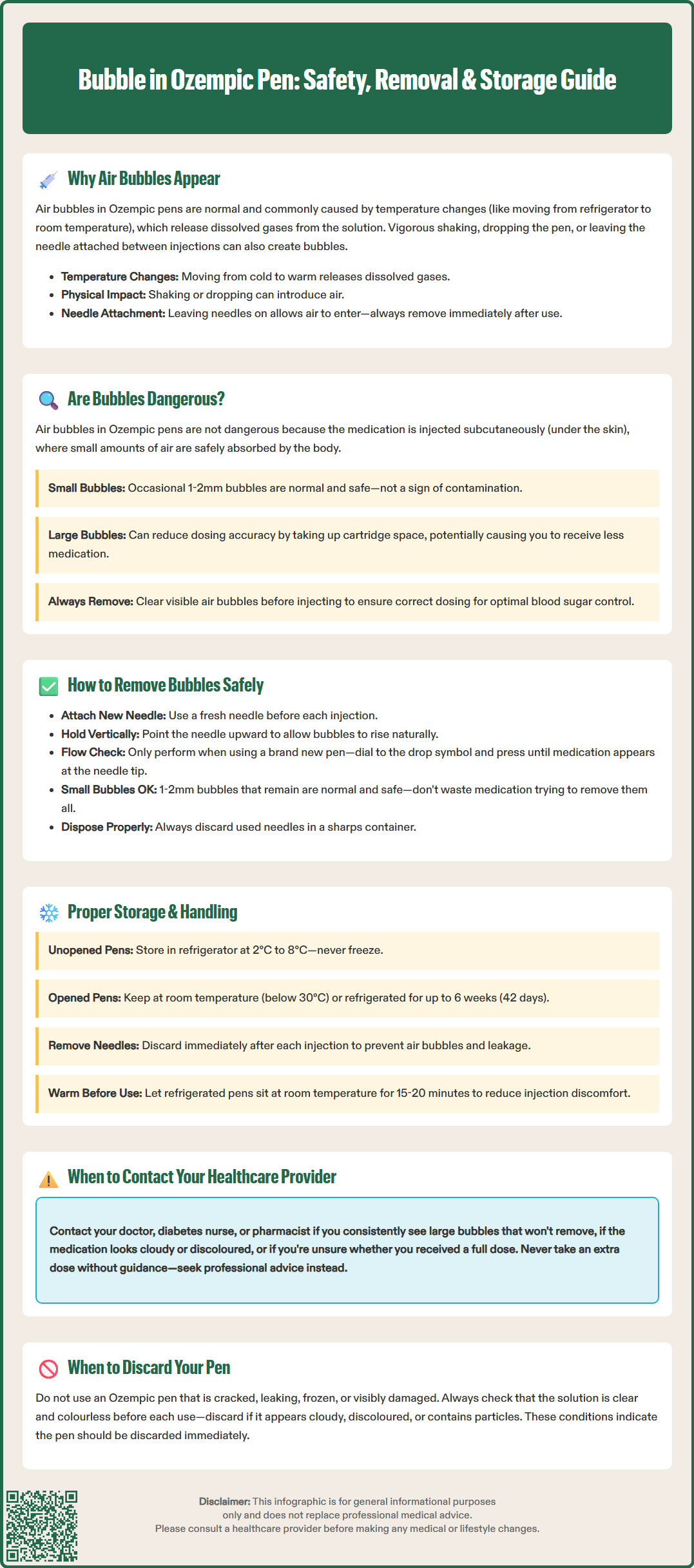 bubble in ozempic pen
