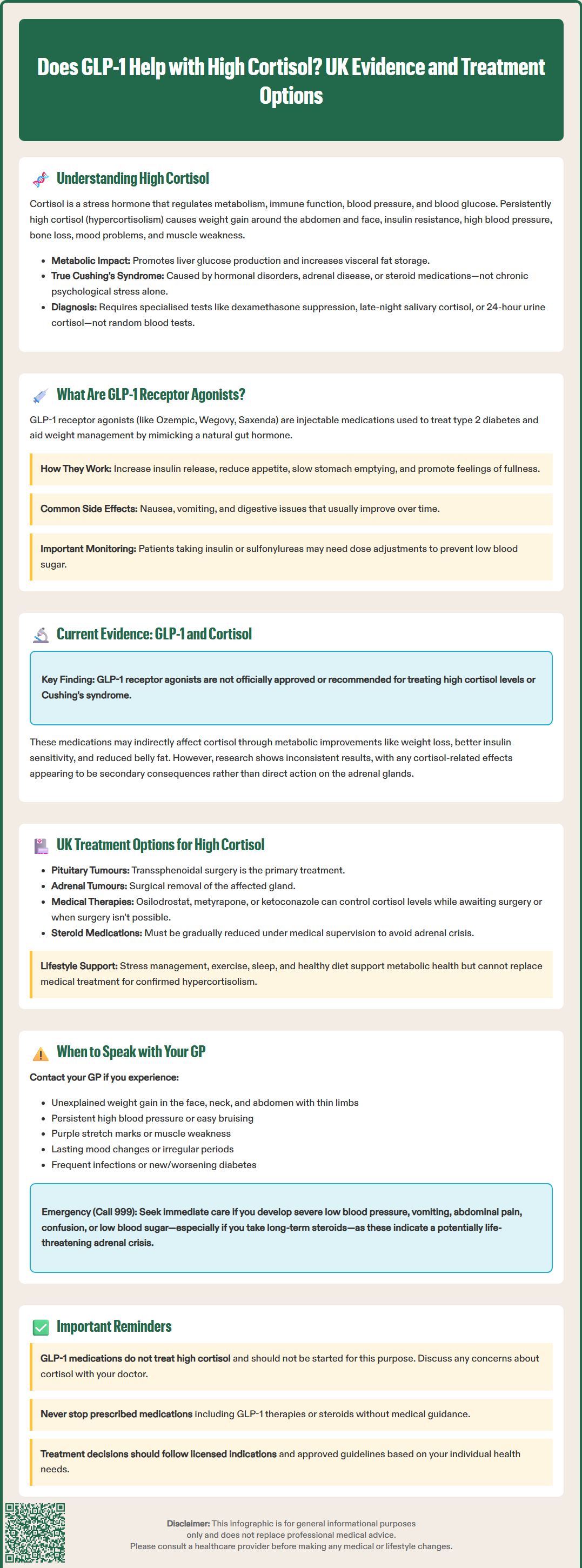 does glp 1 help with high cortisol