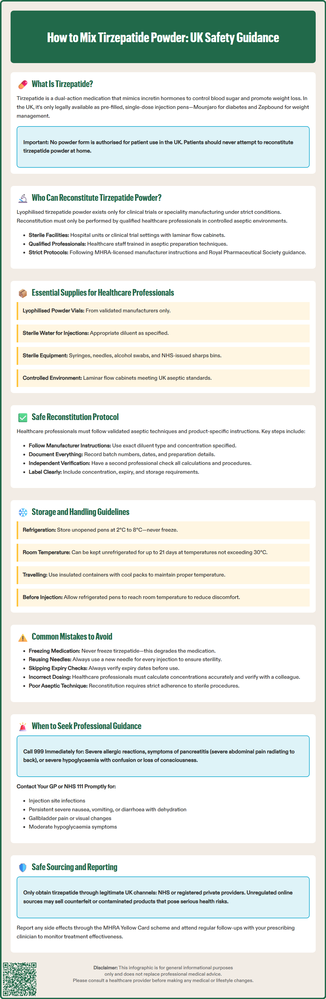 how to mix tirzepatide powder