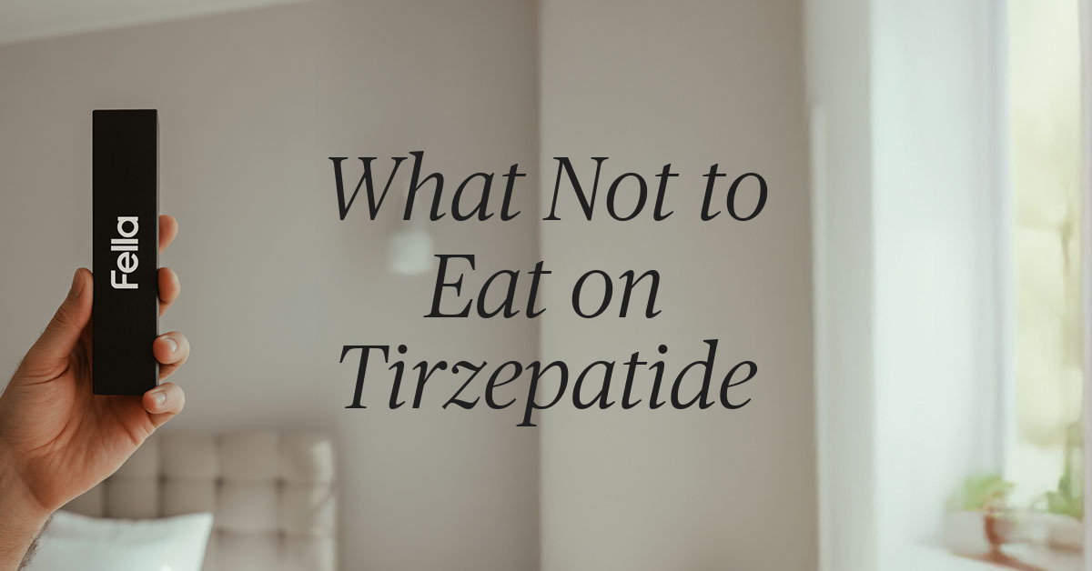 what not to eat on tirzepatide
