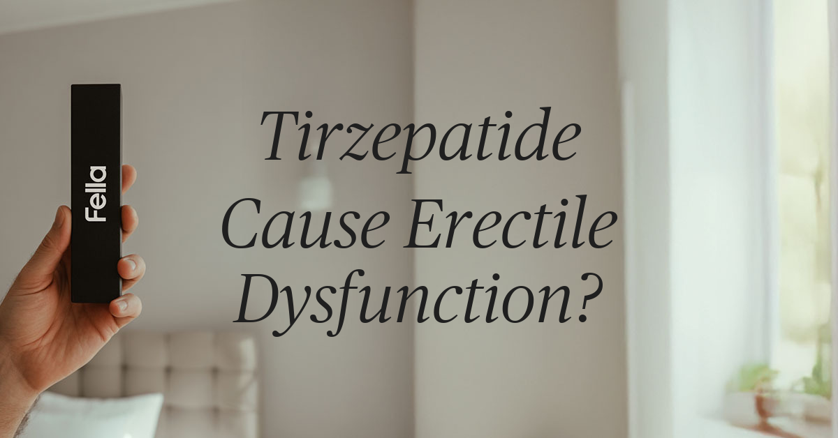 tirzepatide cause erectile dysfunction