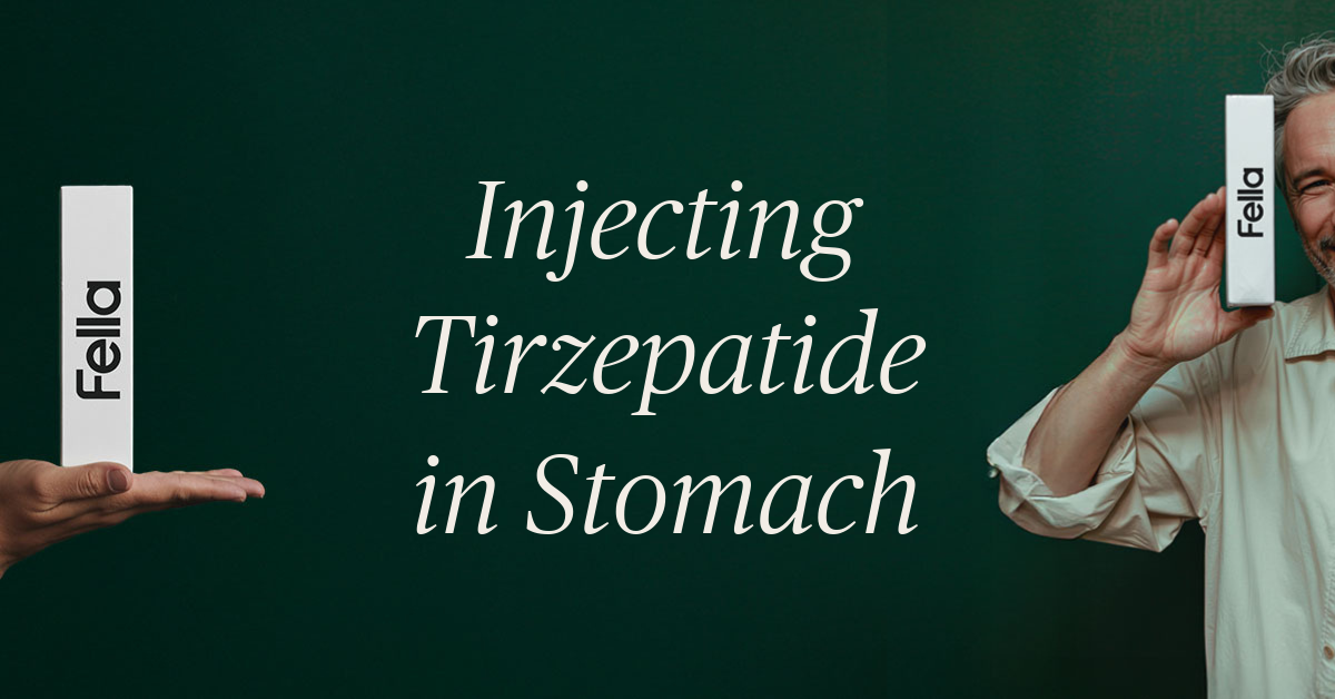 injecting tirzepatide in stomach