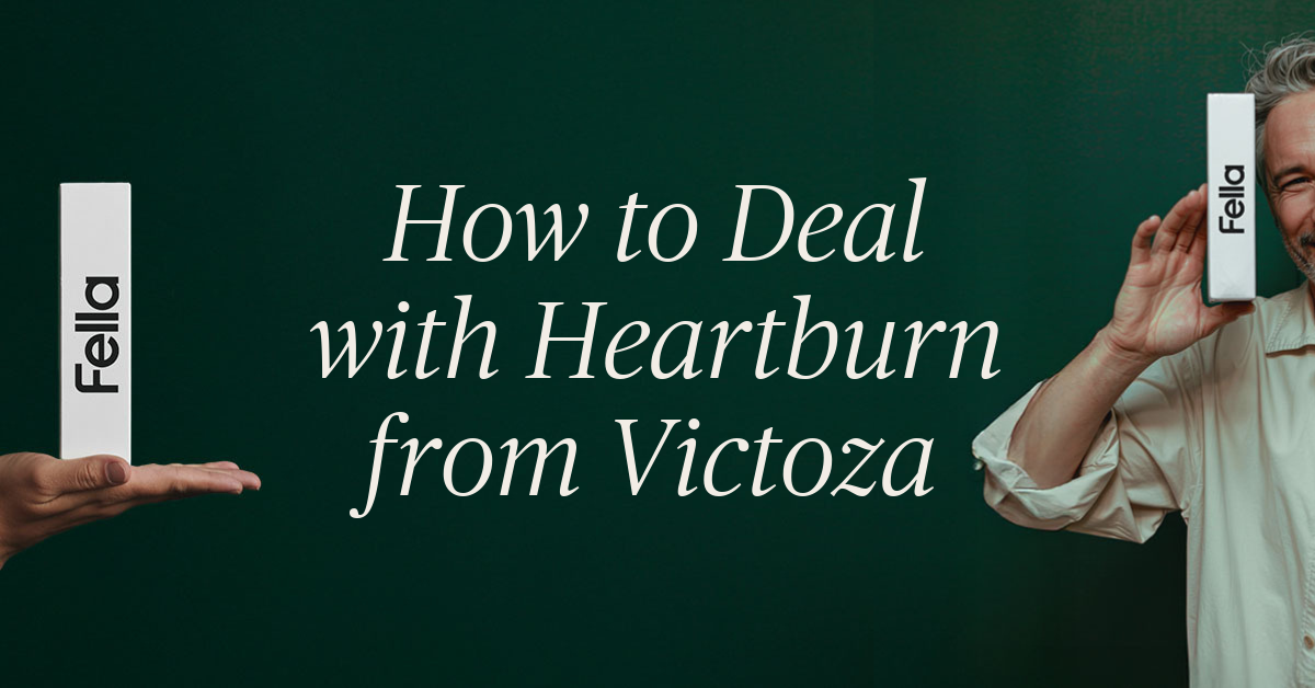 how to deal with heartburn caused from victoza