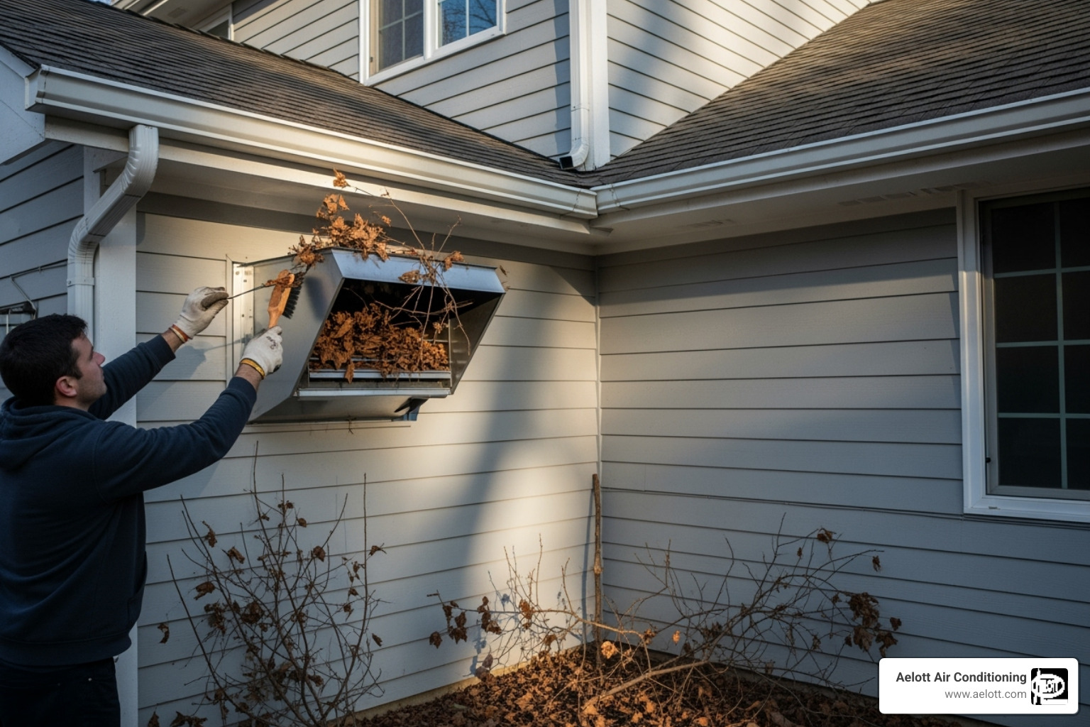 clearing debris from an outdoor exhaust vent - heater not working clearing debris from an outdoor exhaust vent - heater not working