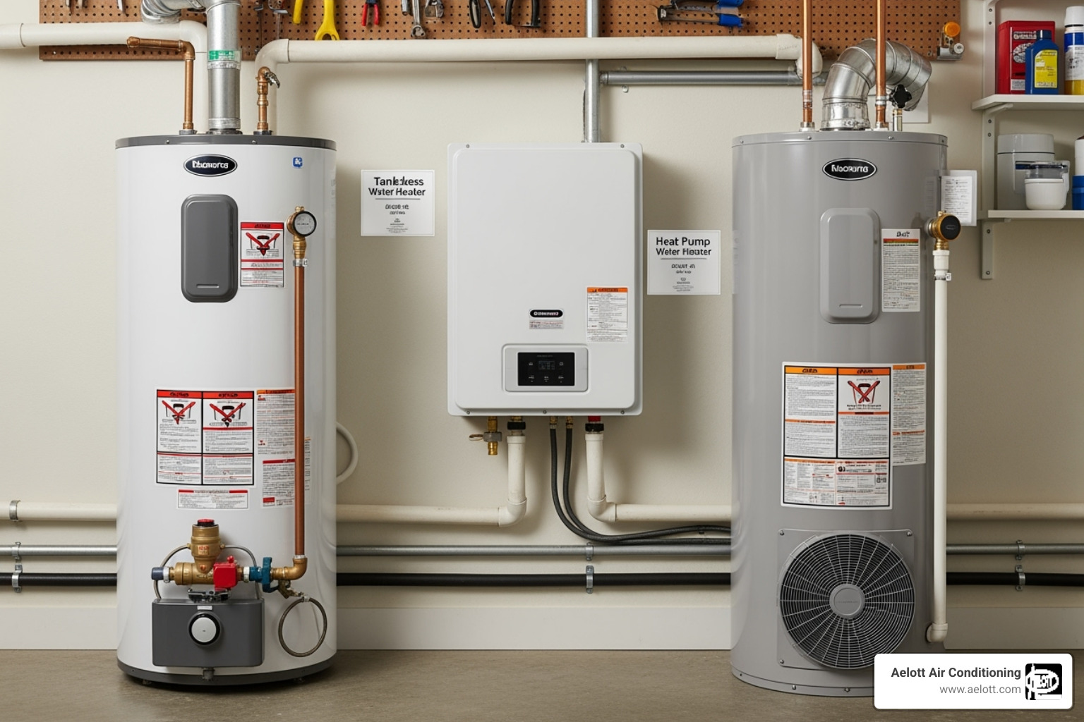 three different water heater types - install new water heater del mar ca three different water heater types - install new water heater del mar ca