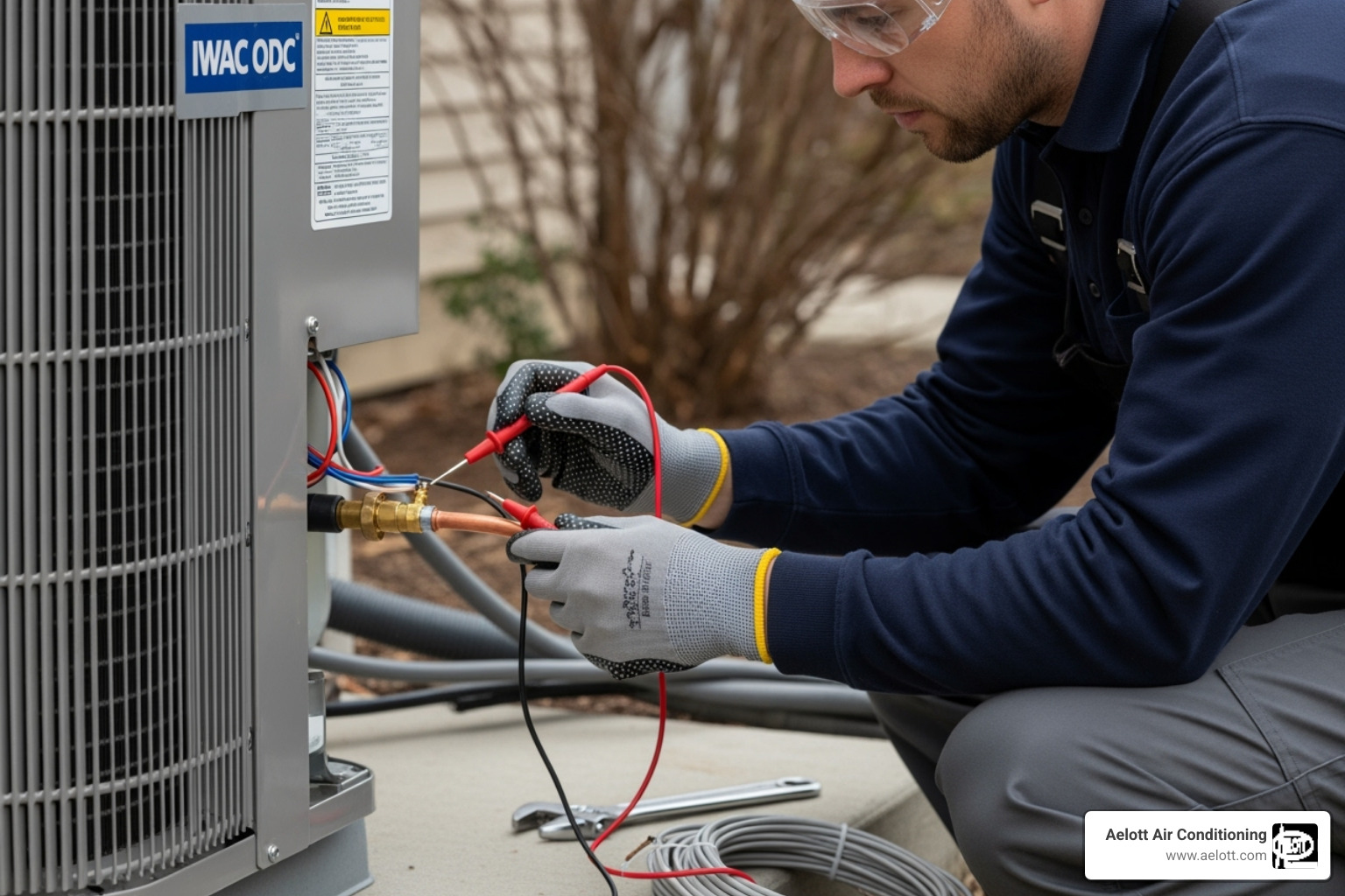 a certified technician carefully checking connections on a new HVAC installation - hvac installation encinitas ca a certified technician carefully checking connections on a new HVAC installation - hvac installation encinitas ca