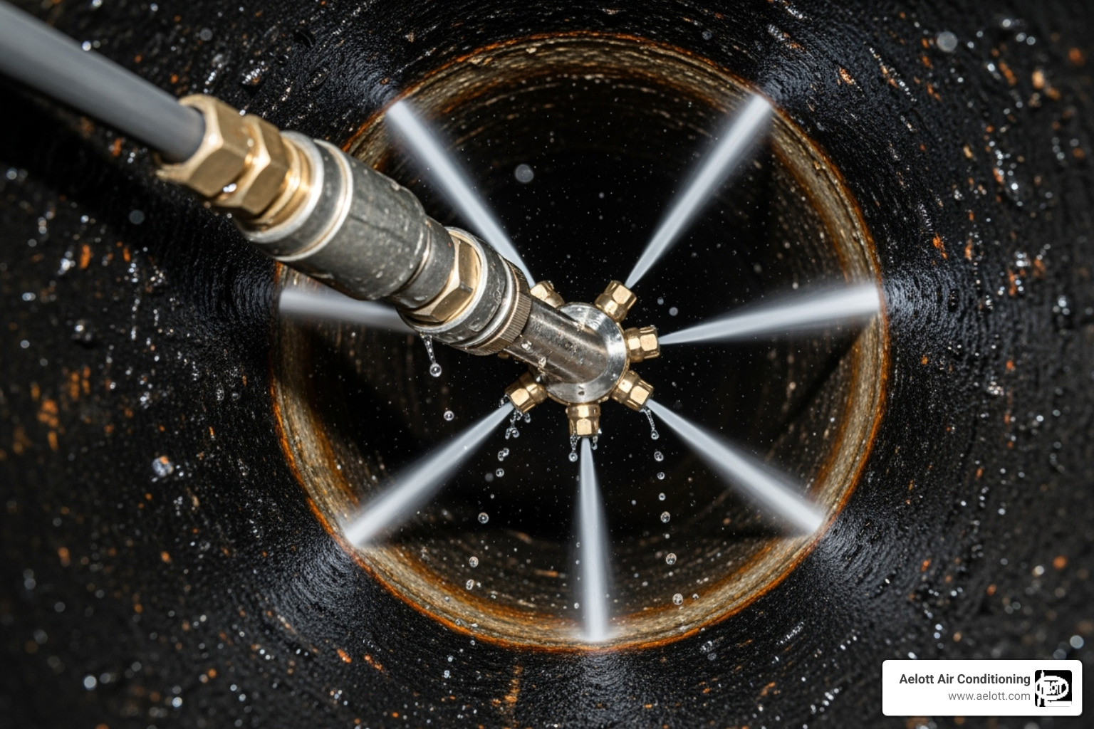 of a hydro-jetting nozzle in action - commercial drain cleaning poway ca of a hydro-jetting nozzle in action - commercial drain cleaning poway ca